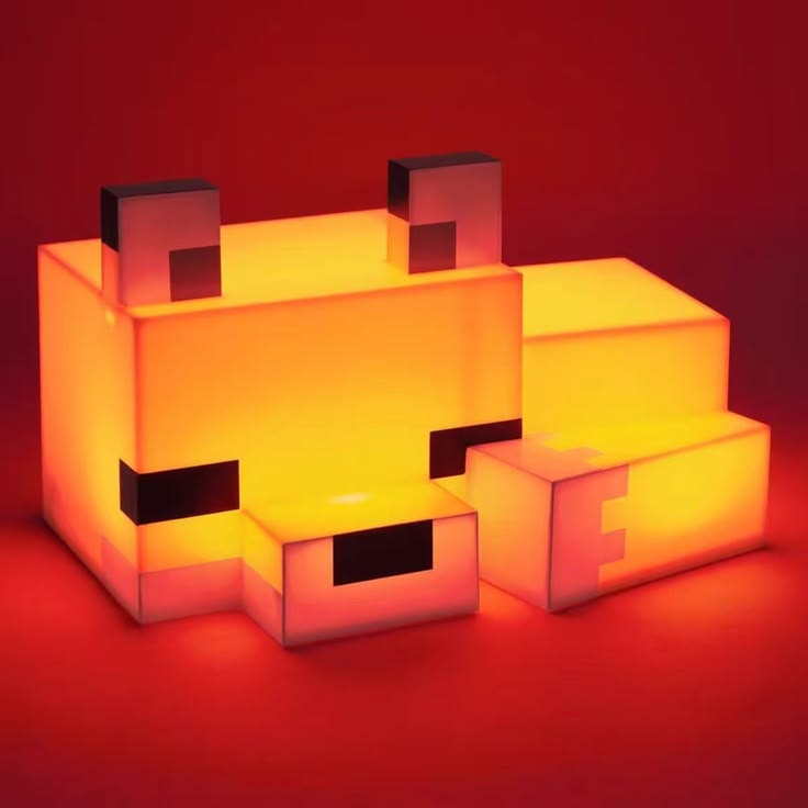 Blocky Fox Desk Lamp