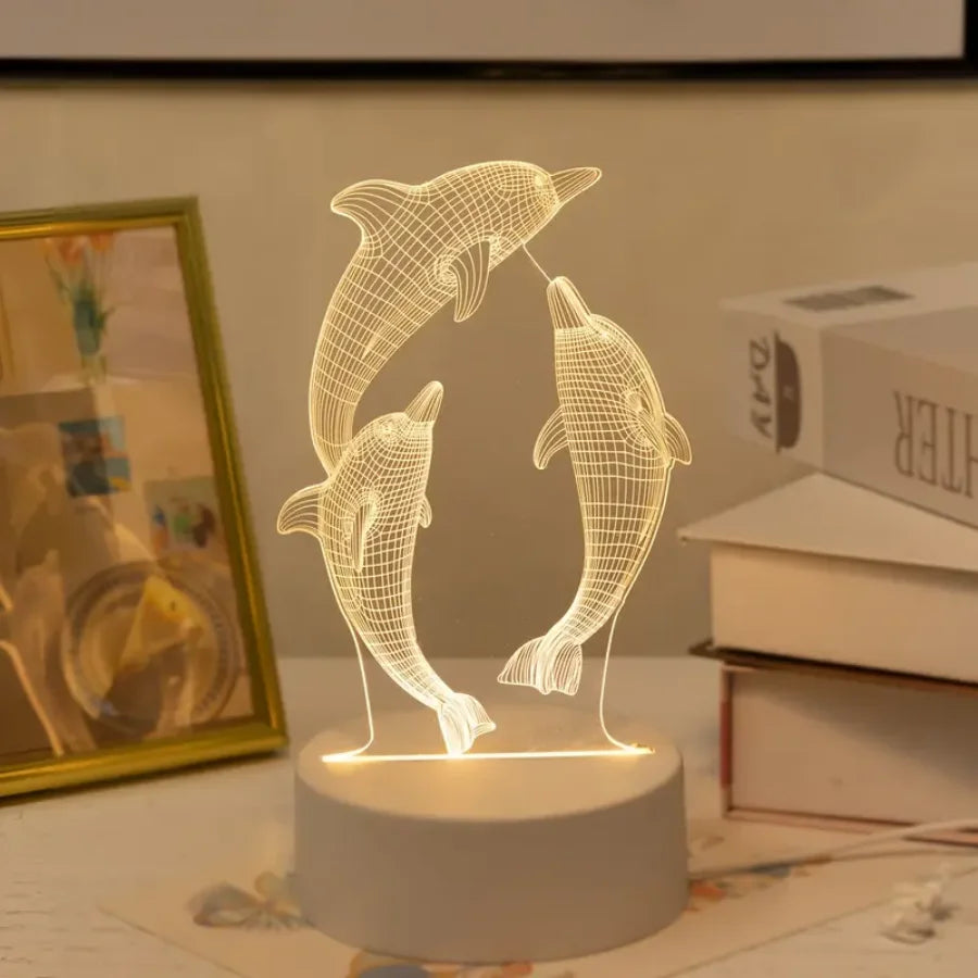 Dancing Dolphin Night Light