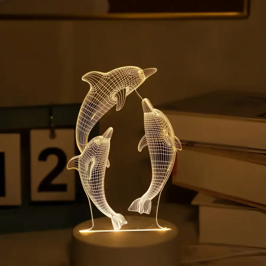 Dancing Dolphin Night Light