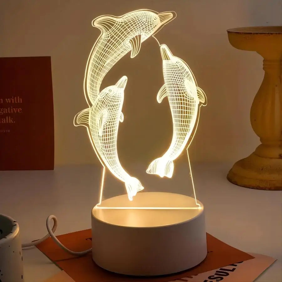 Dancing Dolphin Night Light
