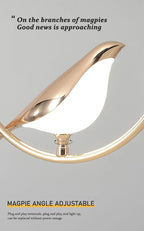 Magpie Bird Pendant Light