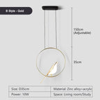 Magpie Bird Pendant Light