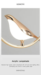 Magpie Bird Pendant Light