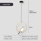 Magpie Bird Pendant Light