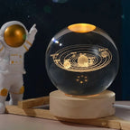 Crystal Solar System Lamp