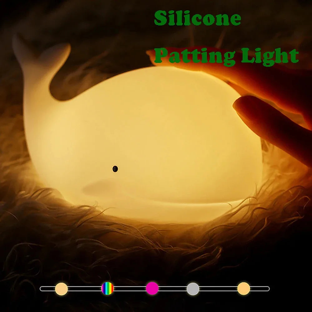 Cartoon Whale Night Light