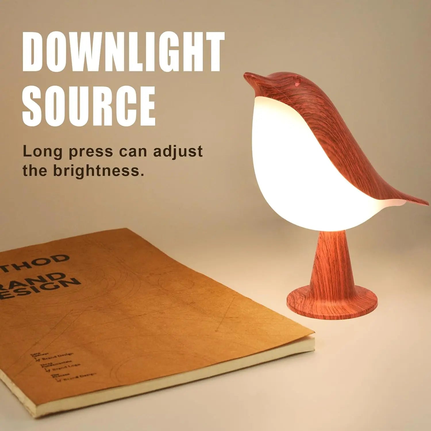 Art Deco Bird Touch Lamp