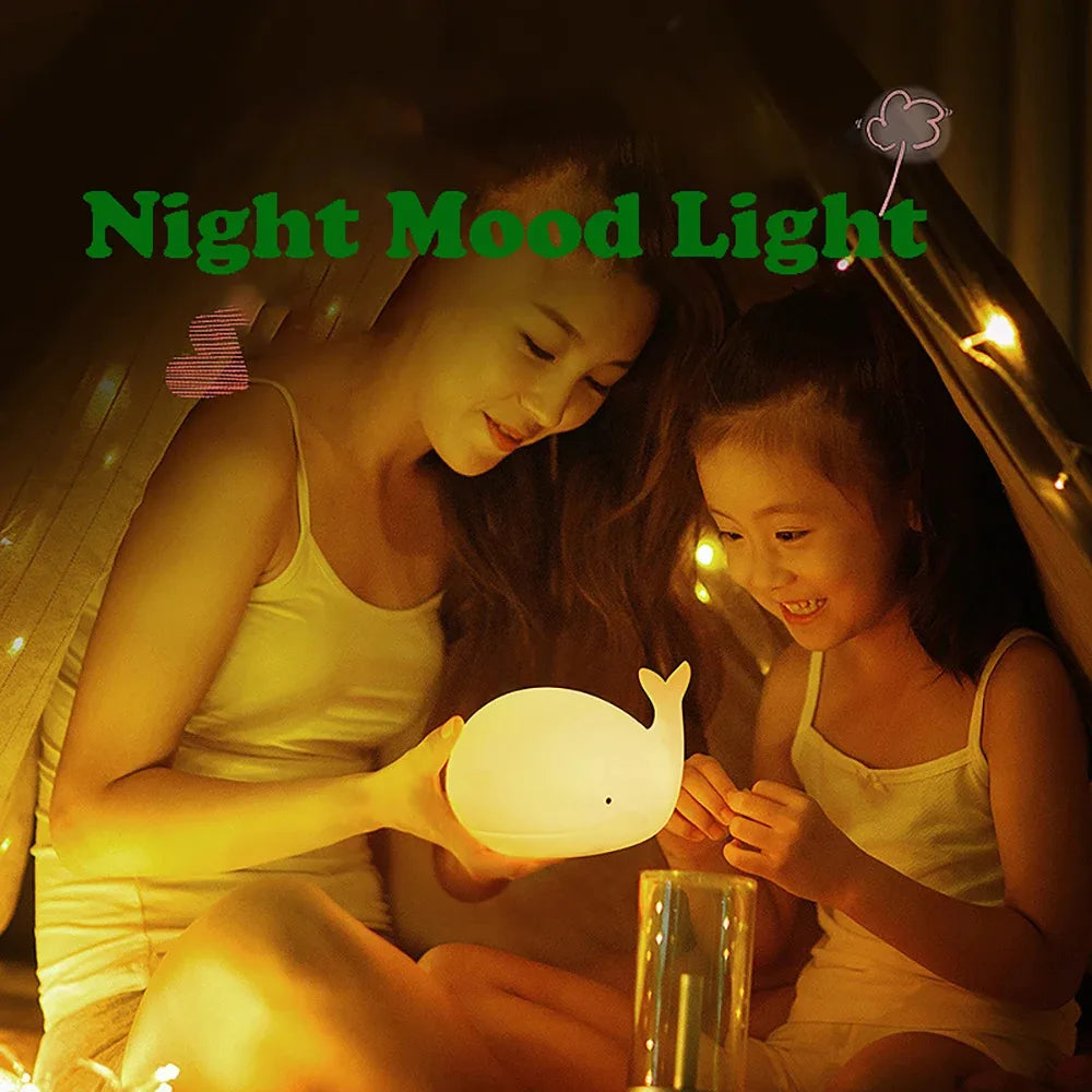 Cartoon Whale Night Light