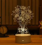 Romantic Heart Acrylic Lamp