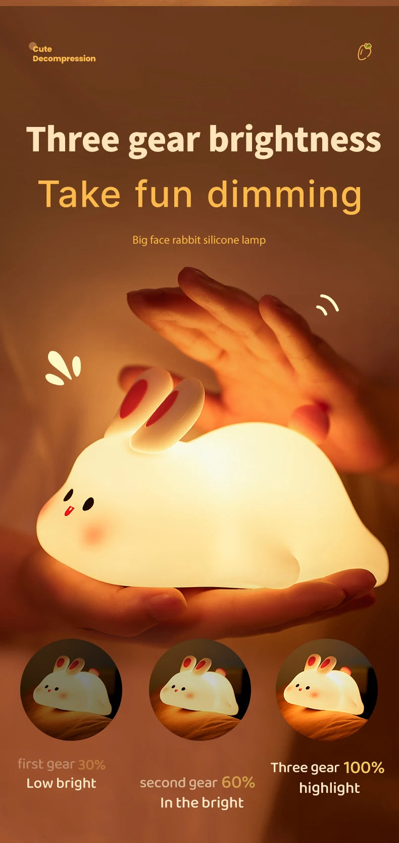 Big-Face Bunny Night Light