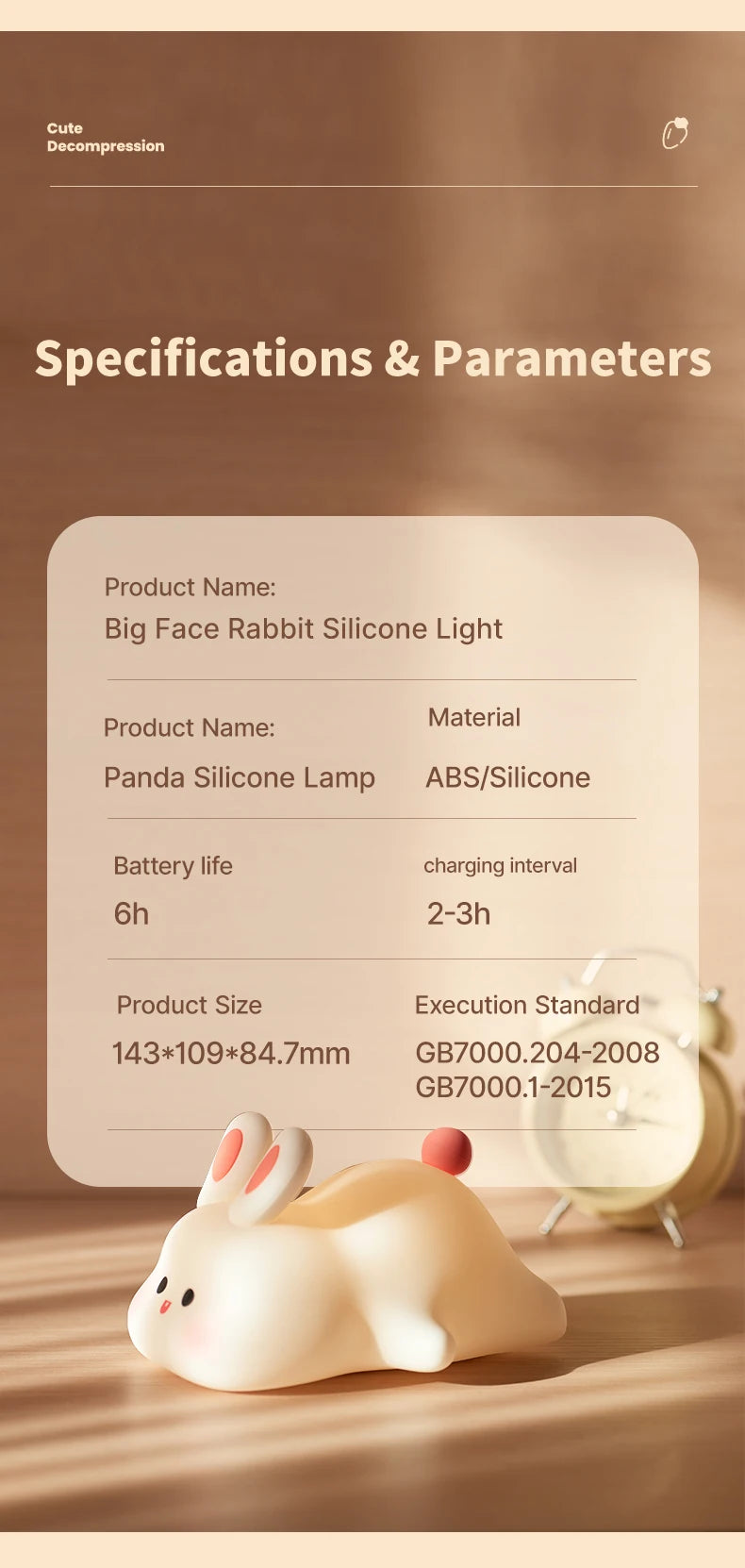 Big-Face Bunny Night Light