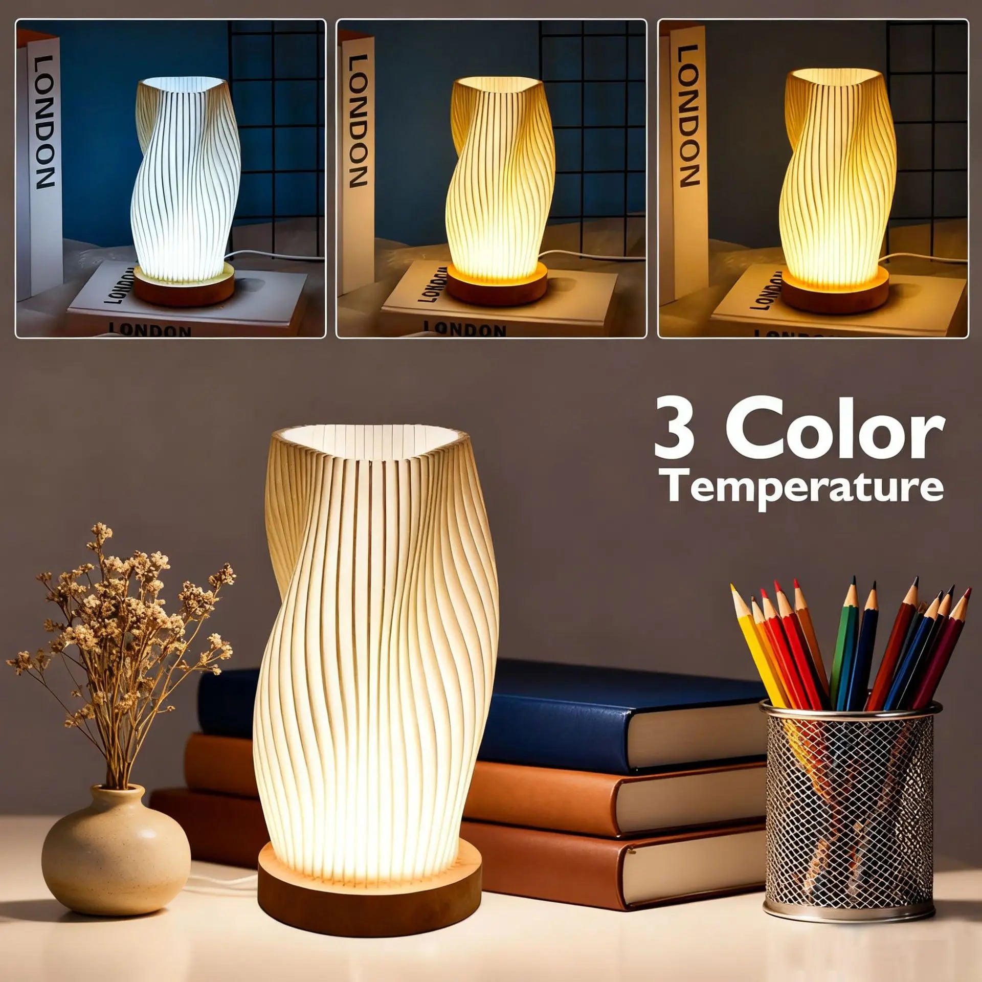 3D-Printed Dimmable Desk Lamp