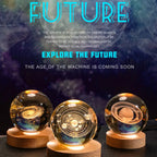 Crystal Solar System Lamp
