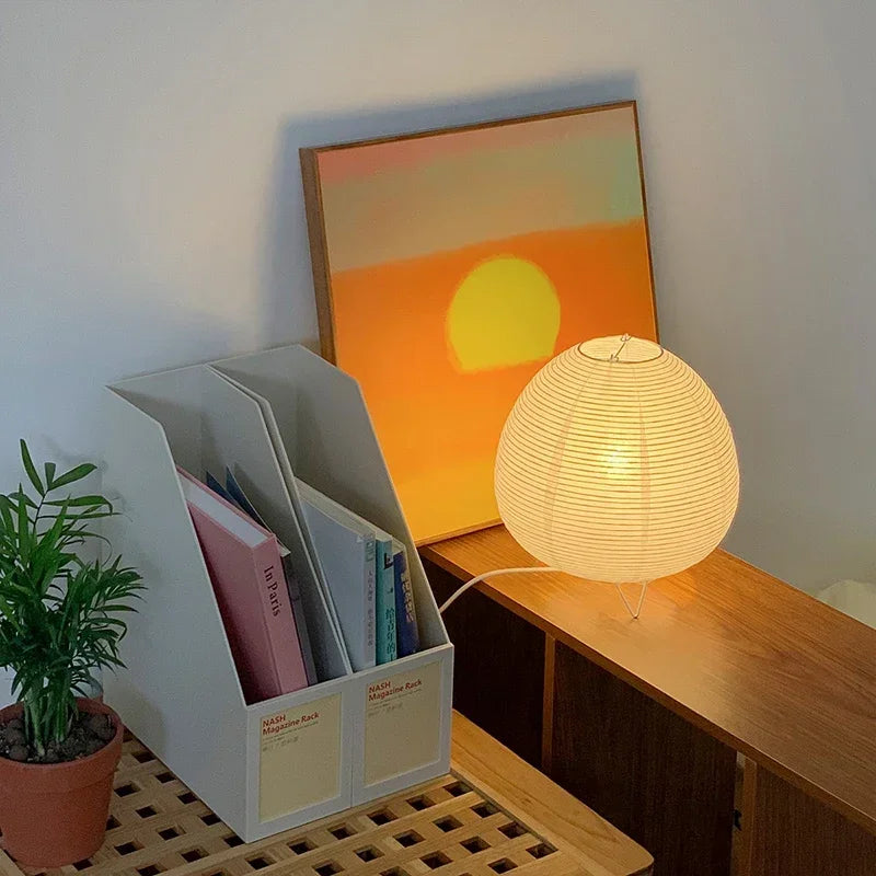 Japanese Rice-Paper Lantern Lamp