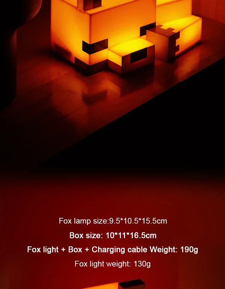 Blocky Fox Desk Lamp