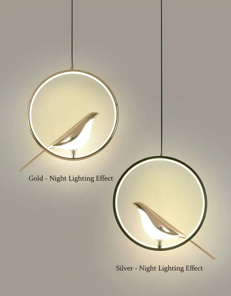 Magpie Bird Pendant Light