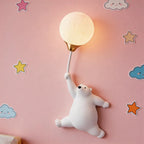 Polar Bear Moon Wall Lamp