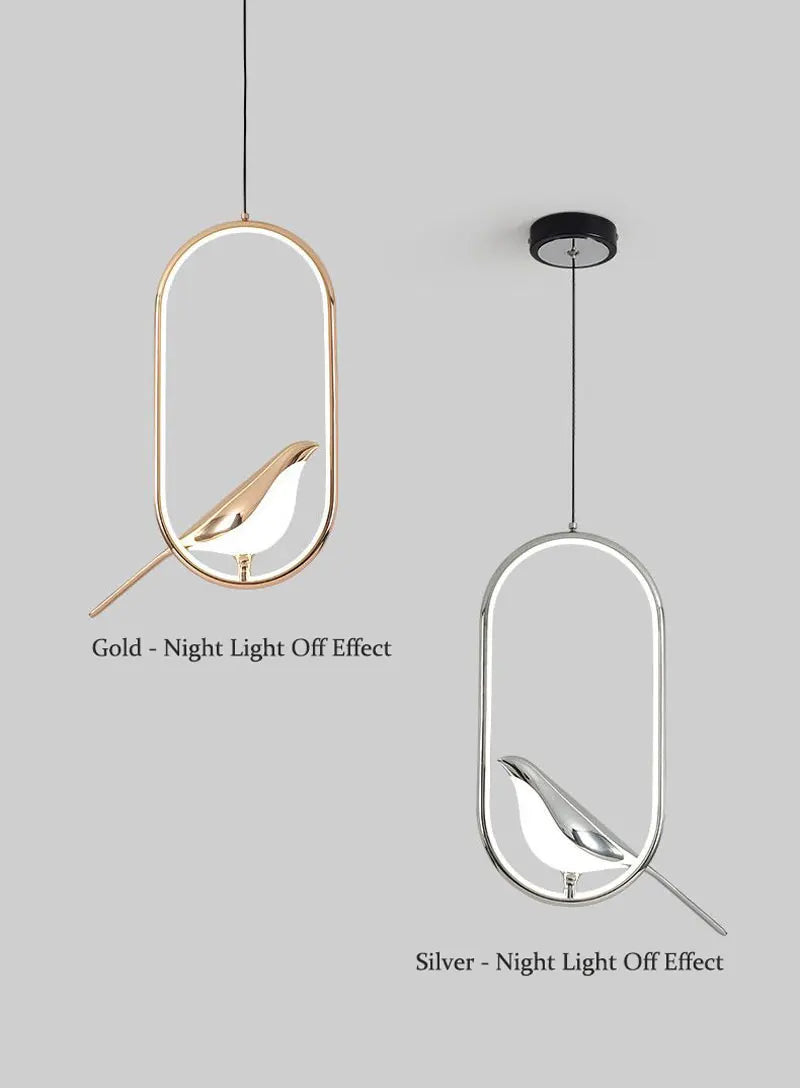 Magpie Bird Pendant Light