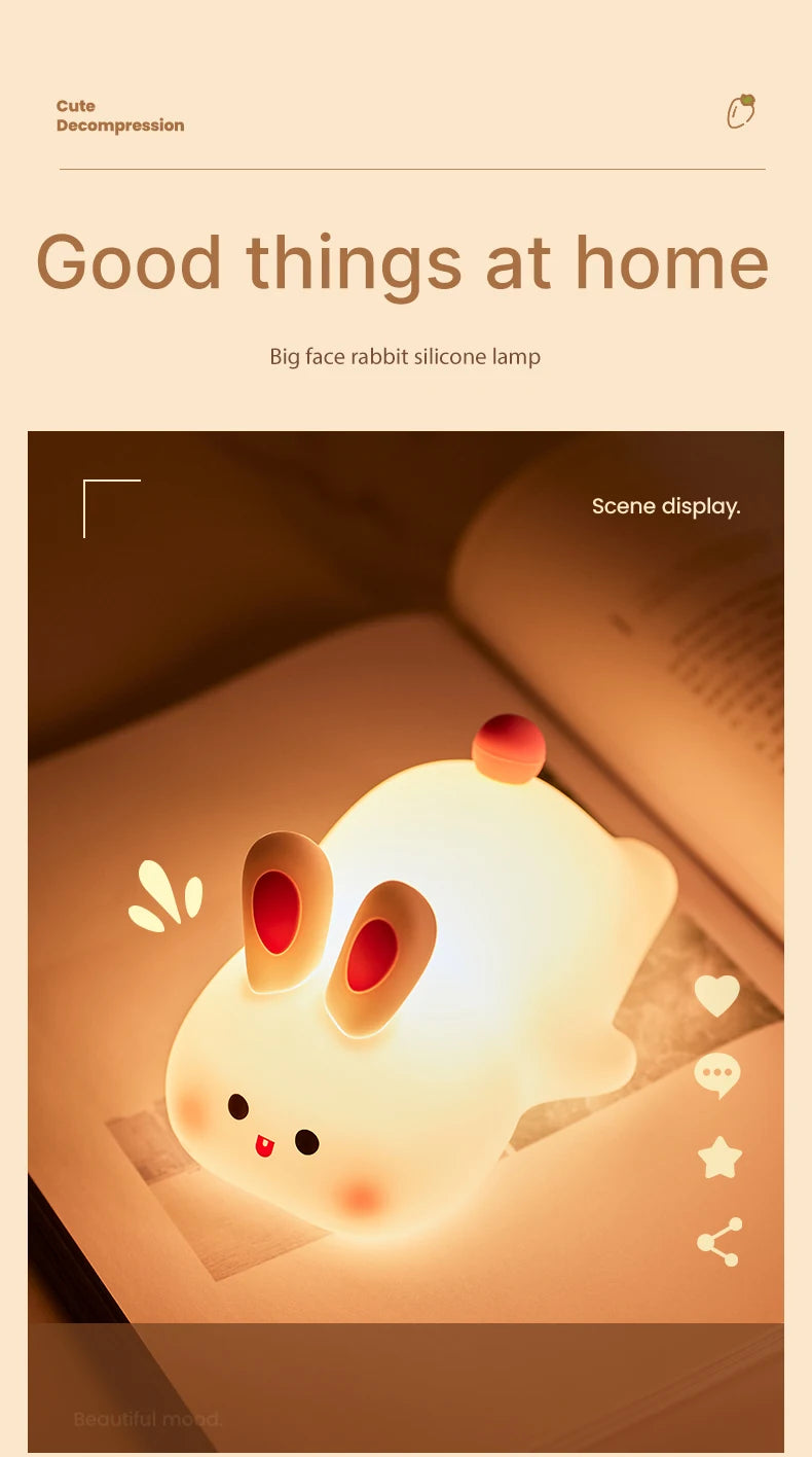 Big-Face Bunny Night Light
