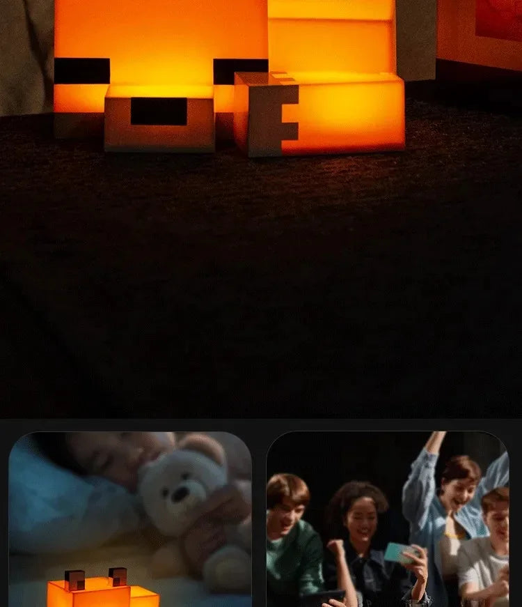 Blocky Fox Desk Lamp
