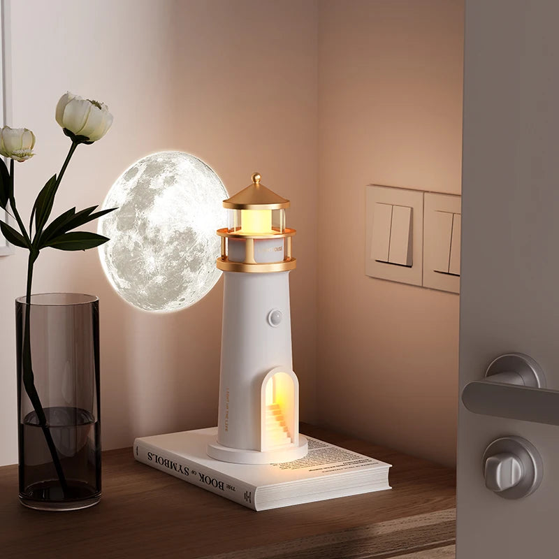 Moon Lighthouse Projection Lamp