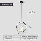 Magpie Bird Pendant Light