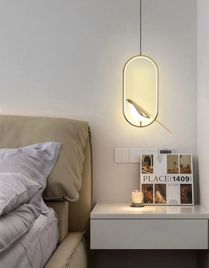 Magpie Bird Pendant Light