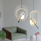 Magpie Bird Pendant Light